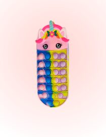 Beautiful Pink Color Unicorn Printer Silicone Bag Pouch For Girls