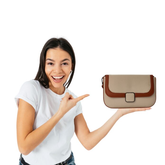 Classic Cream Color Textured Sling Bag For Women & Girls - Image 8