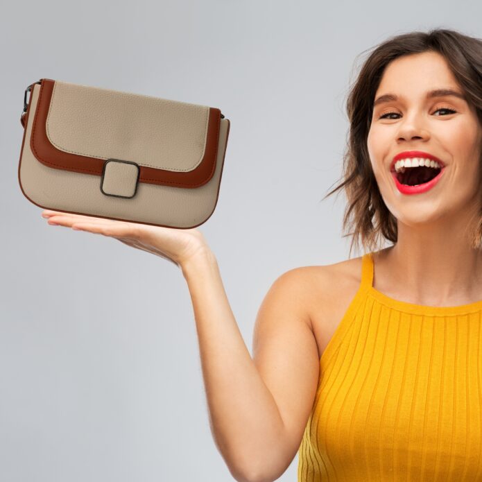 Classic Cream Color Textured Sling Bag For Women & Girls - Image 7