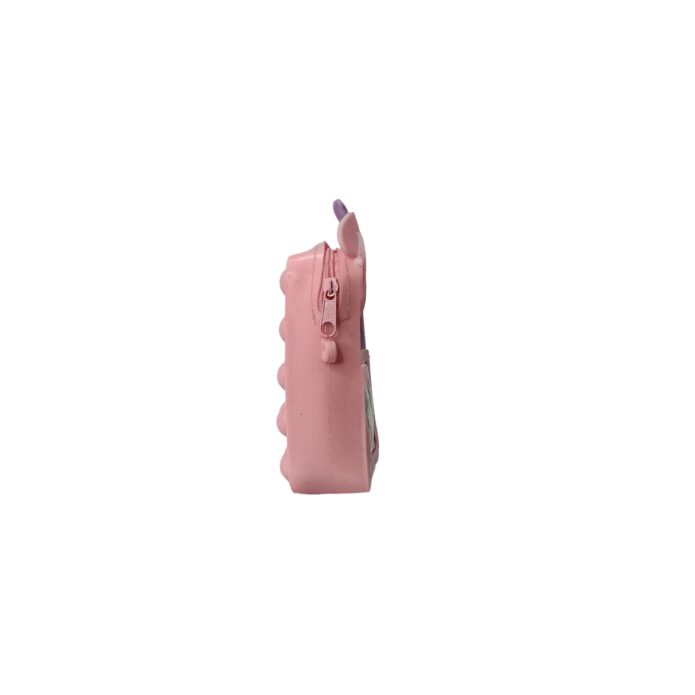 Small Size Pink Color Cartoon Character Personal Bag for Kids With Zip Closure - Image 3