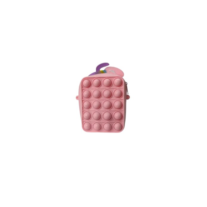 Small Size Pink Color Cartoon Character Personal Bag for Kids With Zip Closure - Image 2