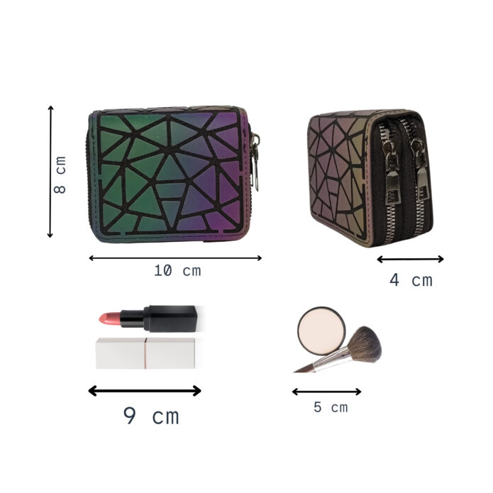 High-End Quality Coin Purse for Women and Girls With Two Zipper Closure Compartments - Image 9
