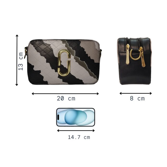 Designer Sling Bag For Women and Girls With Zipper Closures - Image 9